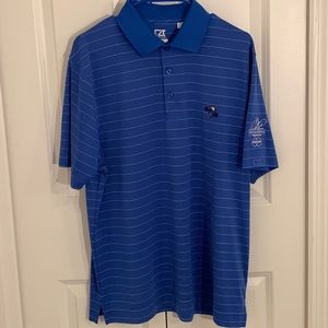 Cutter & Buck golf polo - Blue - Medium - Bay Hill Arnold Palmer logo